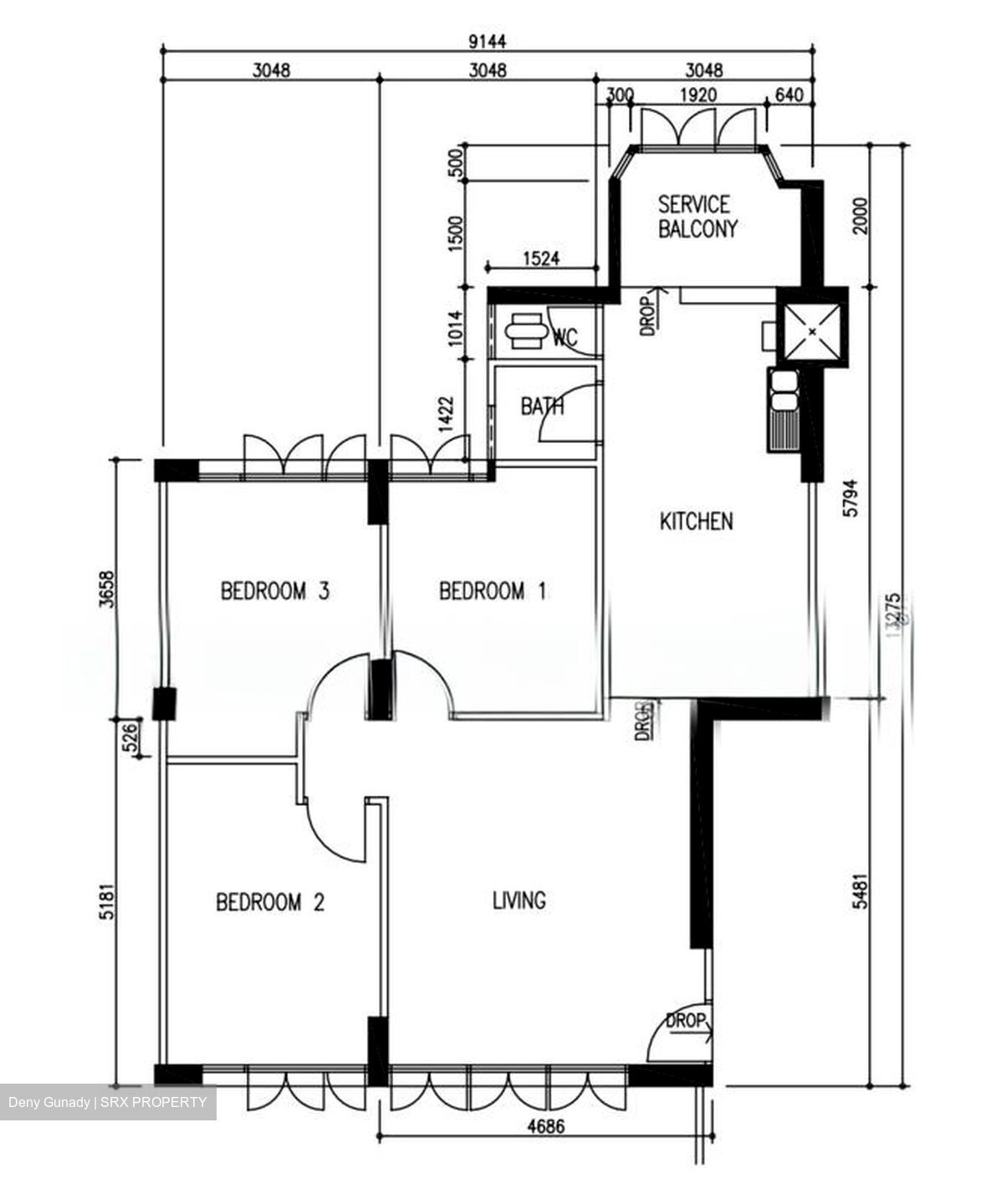 Blk 60 Marine Drive Gardens (Marine Parade), HDB 4 Rooms #576833231